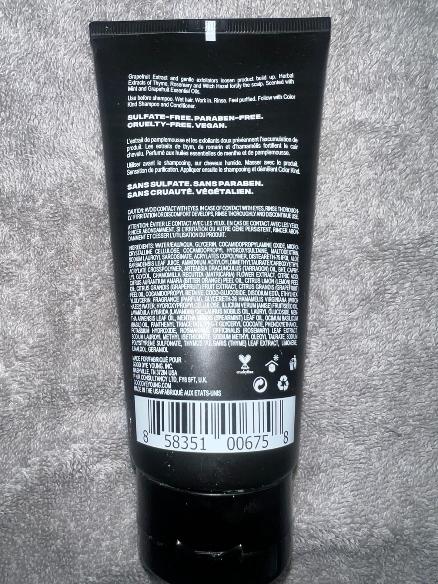 Good Dye Young Weekly Scalp Scrub Exfoliating Shampoo 6 oz