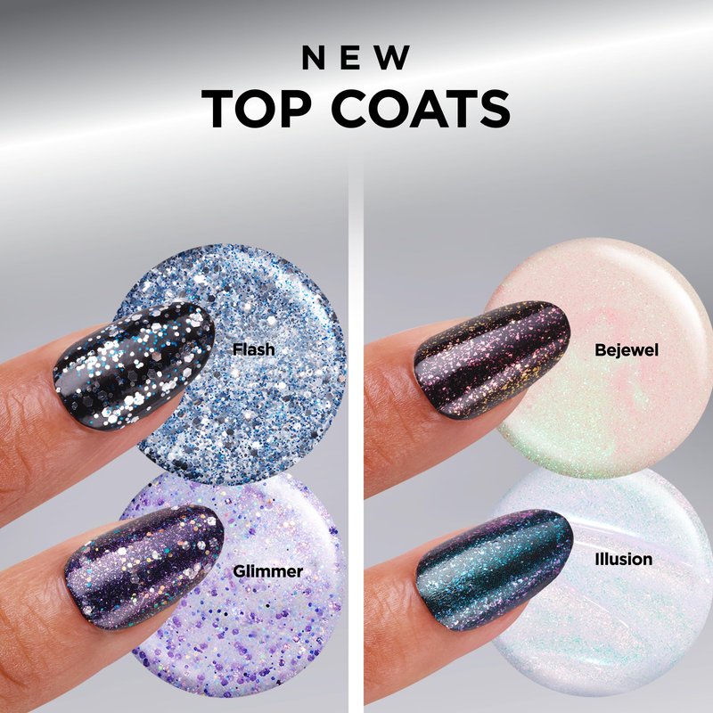 Sally Hansen Insta-Dri Nail Polish Top Coat | Quick Dry, Long Lasting, Streak-Free Shine, Sheer | Illusion | Shimmery White Nail Polish