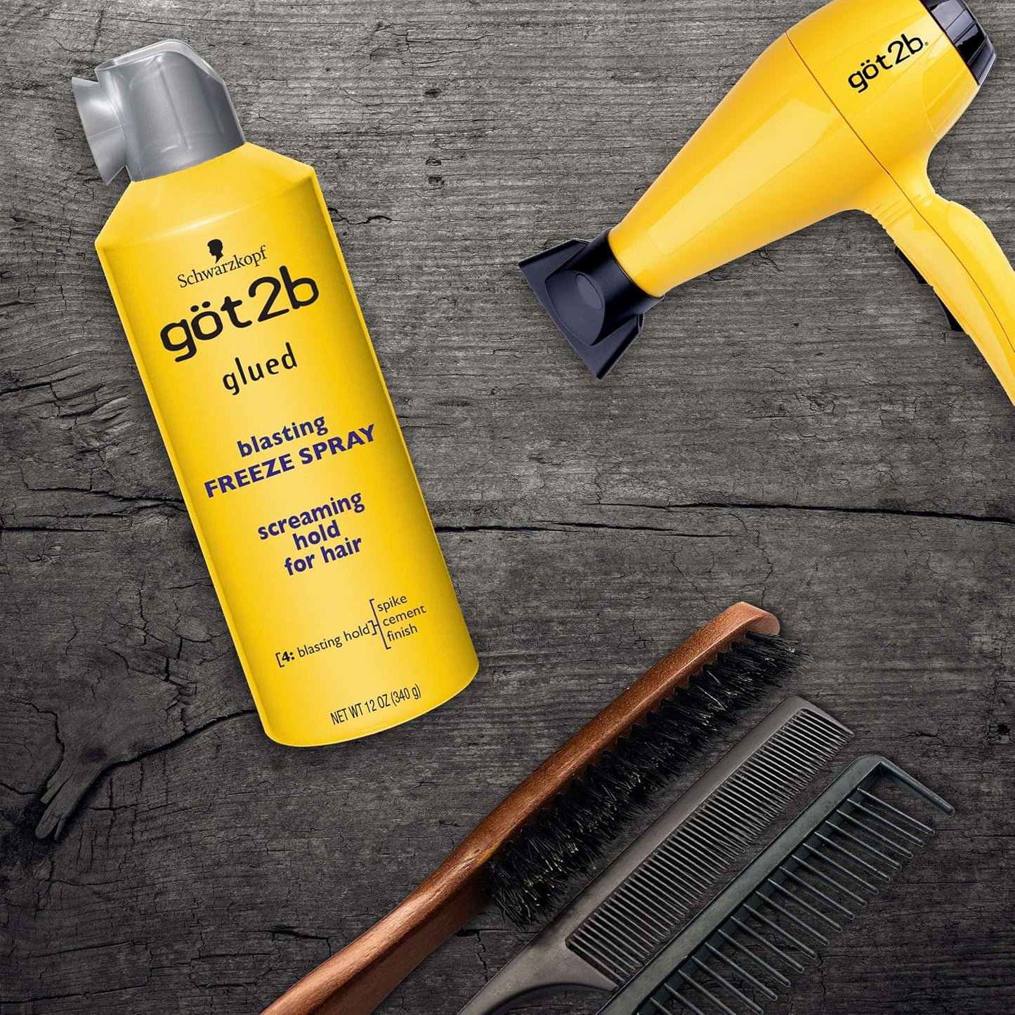 Got2b Glued Spray Wax with 2-in-1 Dual Spray Nozzle, 8 oz