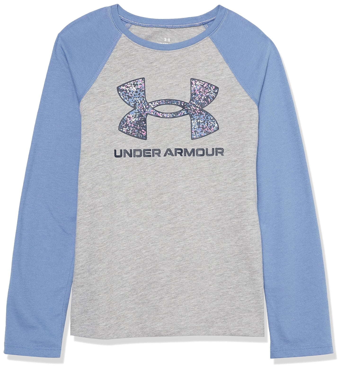 Under Armour Cloud Speckle ICON TEE, Mod Gray Speckle Logo, YXL