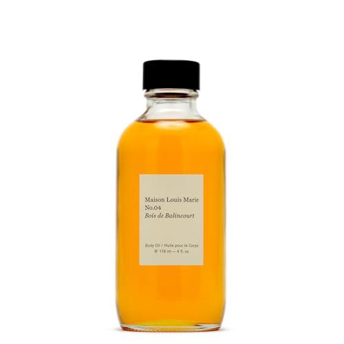 Maison Louis Marie - No.04 Bois de Balincourt Natural Body Oil | Luxury Clean Beauty + Non-Toxic Fragrance (4 fl oz | 118 ml)