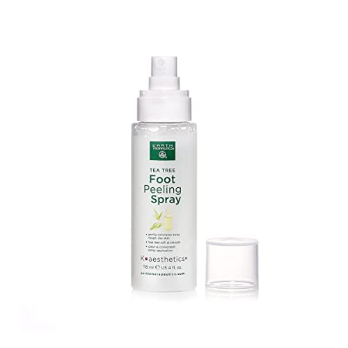 Earth Therapeutics Tea Tree Foot Peeling Spray ? Convenient Spray for Buffing Away Calluses ? Soothing Botanicals with Australian Tea Tree Oil ? Exfoliate Dry Rough Skin