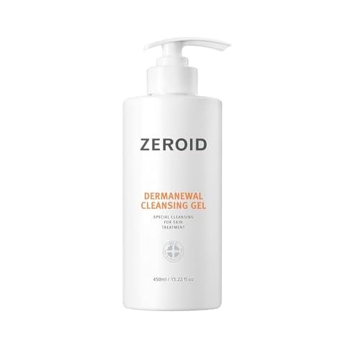 ZEROID | Dermanewal Cleansing Gel | Hydrating Face and Body Wash | Moisturizing Korean Shower Gel | Body Care for Women & Men | Korean Bath Products | Body Care Skin Treatments | 15.22 fl oz (450ml)