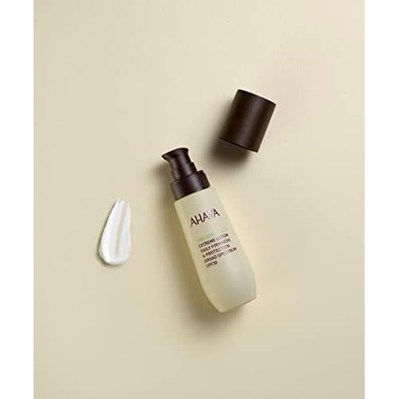 AHAVA Extreme Lotion Daily Firmness & Protection, Broad Spectrum SPF30 - Lightweight, Moisturizing, All-Day Hydration & UVA/B Protection, Enriched with Osmoter, Goji Berry & Iceland Moss, 1.7 Fl.Oz
