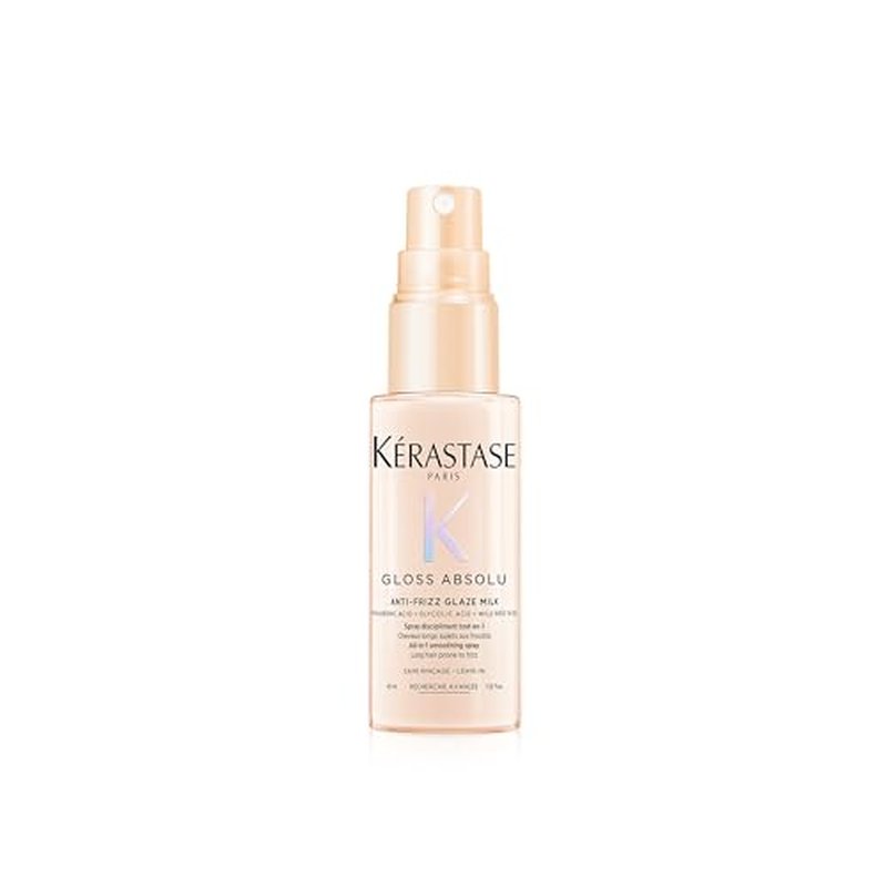 Kerastase Gloss Absolu Anti-Frizz Glaze Milk - Instantly Detangles, Hydrates & Smooths, Eases Blow-Dry, Absorbs Frizz & Fly-Aways, Protects from Heat & Humidity, For Long Hair