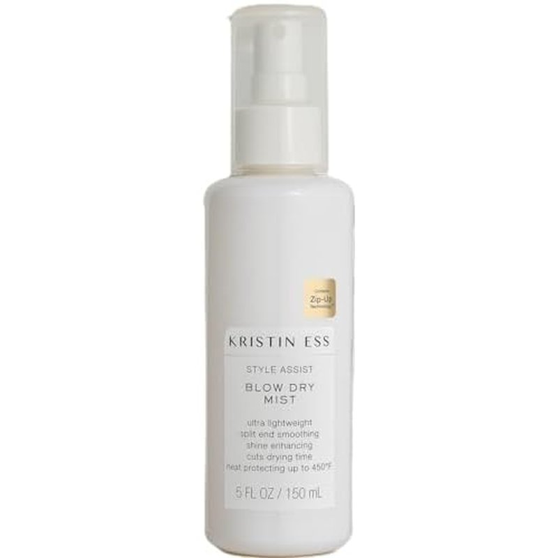 Kristin Ess Hydrating Heat Protection Spray for Hair - Blow Dry Frizz Control + Shine Enhancing -Anti Humidity Thermal Heat Protectant Spray - Repair + Protect Hair Up to 450 Degrees - Pear Fragrance