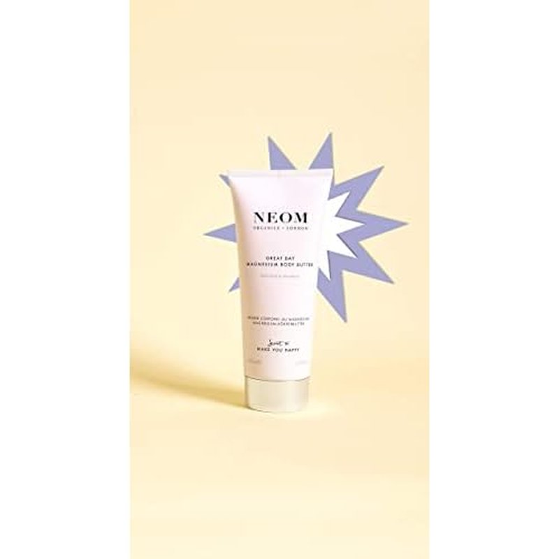 Neom- Great Day Magnesium Body Butter, 200ml | Mandarin & Wild Mint | Cream Moisturiser With Essential Oils | Nourish & Soften | Fresh & Zesty