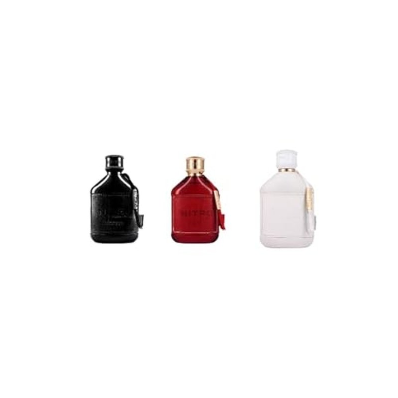 Dumont Nitro Eau de Parfum Set, Intense, Red, White, 3.45 fl oz Each, 3-Piece
