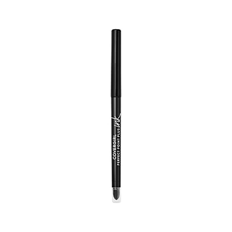 COVERGIRL Perfect Point Plus Ink Gel Eye Pencil, Pigmented, Long-Wearing, Vegan Formula, Matte Jet Black 275, 0.01oz