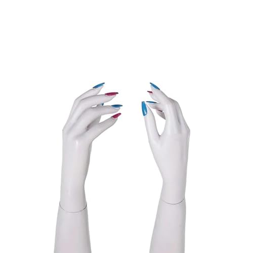 Jinx Cosplay Nails Jinx Press On Nails Long Accessories Costume Cosplay Colorful Fake Nail with Nail Glue