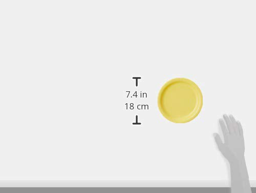 Creative Converting Touch of Color 24 Count Paper Dessert Plates, Mimosa, 6.75 inches