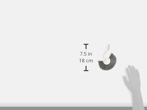simplehuman Replacement Toilet Brush Head, Easy Screw On, Stiff Outer Bristles, White Plastic