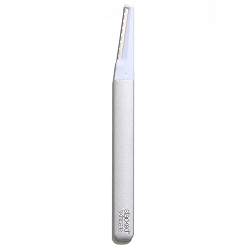 StackedSkincare Dermaplane Razor for Women Face - Professional Facial Razor, Non-electric Face Shaver for Women - Eyebrow Razor & Dermaplaning Tool for Face Exfoliation - Includes Handle & Blade