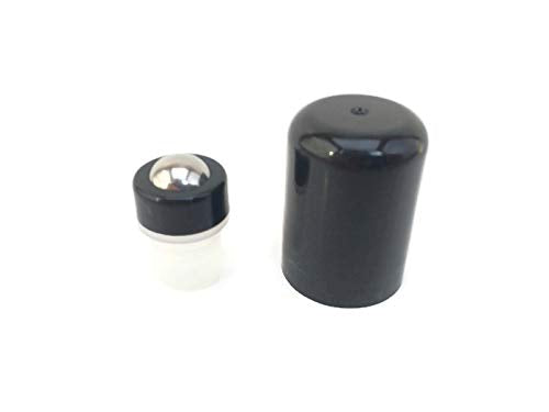 Stainless Steel Roller Tops - 8 Pack with Caps | Fits 11mm Neck Opening, Leak-Proof & Rust-Resistant for Essential Oil Bottles