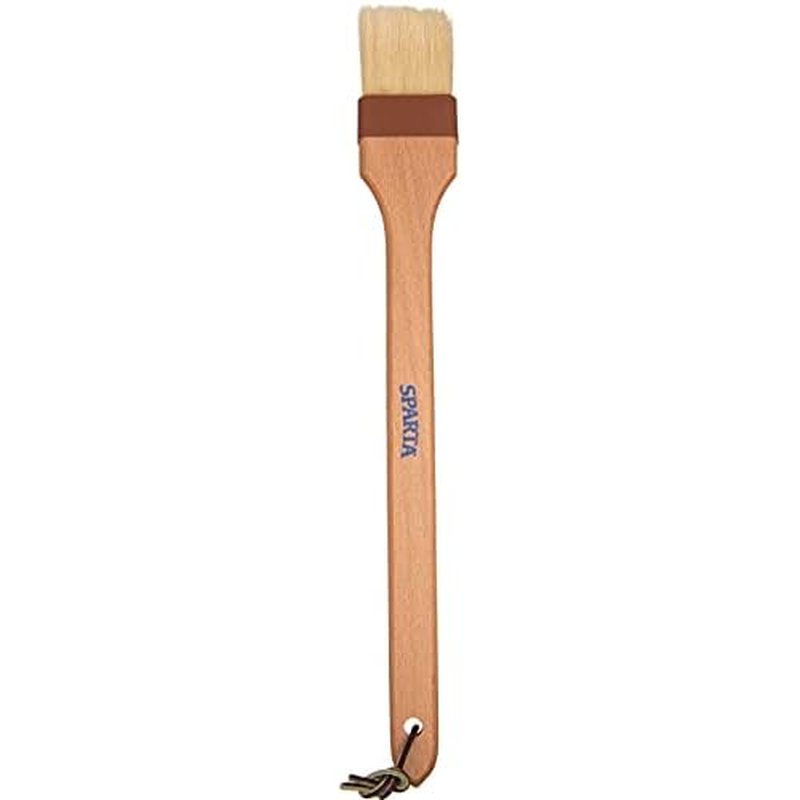 SPARTA 4037000 Boarhair Angled Pastry Brush, Basting Brush With Handle Hole, 2 Inches, Brown, (Pack of 12)