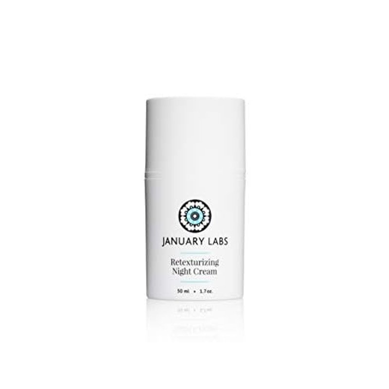 January Labs Skin Essentials Retexturizing Night Cream, Anti-Wrinkle Moisturizer, 1.7 oz. bottle