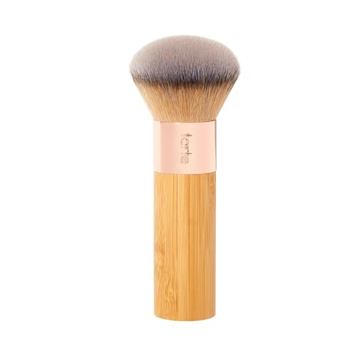 tarte the buffer airbrush finish foundation brush ? Blending Brush for Cream, Liquid or Powder Makeup, Buildable Coverage & Seamless Application for Flawless Airbrush Finish, Vegan & Cruelty-Free