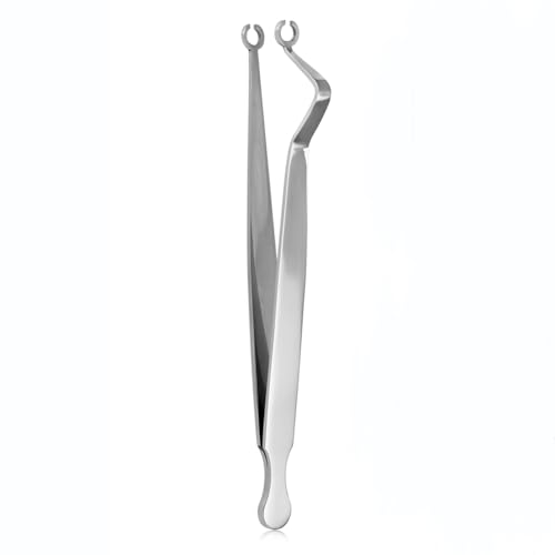 Ear Nose Piercing Clamps,Nose Septum Piercing Piercing Tool for All Piercings 316L Stainless Steel Slotted Locking