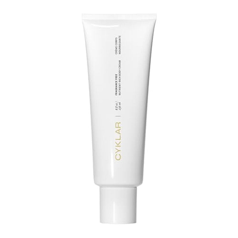 CYKLAR Nutrient Rich Body Cream. Fragrance-Free Nourishing Moisturizer with Niacinamide and Banana Flower Extract. Deep Hydration, Thick Body Lotion, Dry Skin Cream for Women and Men, 8 Fl Oz