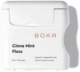 Cinna Mint Woven Dental Floss - Natural Vegetable Wax, Teflon-Free | 30 Yards