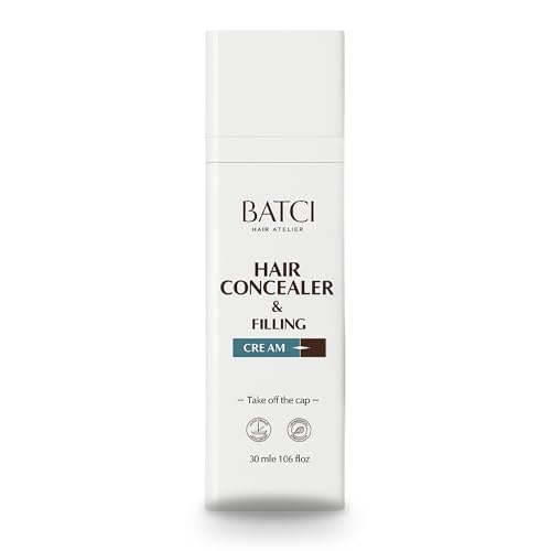 Batc©¥ Hair Concealer & Filling Cream for Bald Spots & Thinning Hair ? Waterproof, Sweat-Proof Scalp Coverage ? Natural Root Touch-Up Cream for Men & Women ? 30ml