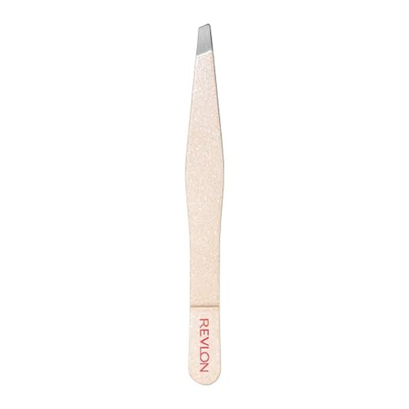 Revlon Designer Series Slant Tweezer, High Precision, Made With Long Lasting Stainless Steel, Stocking Stuffer for Women, 1 Count