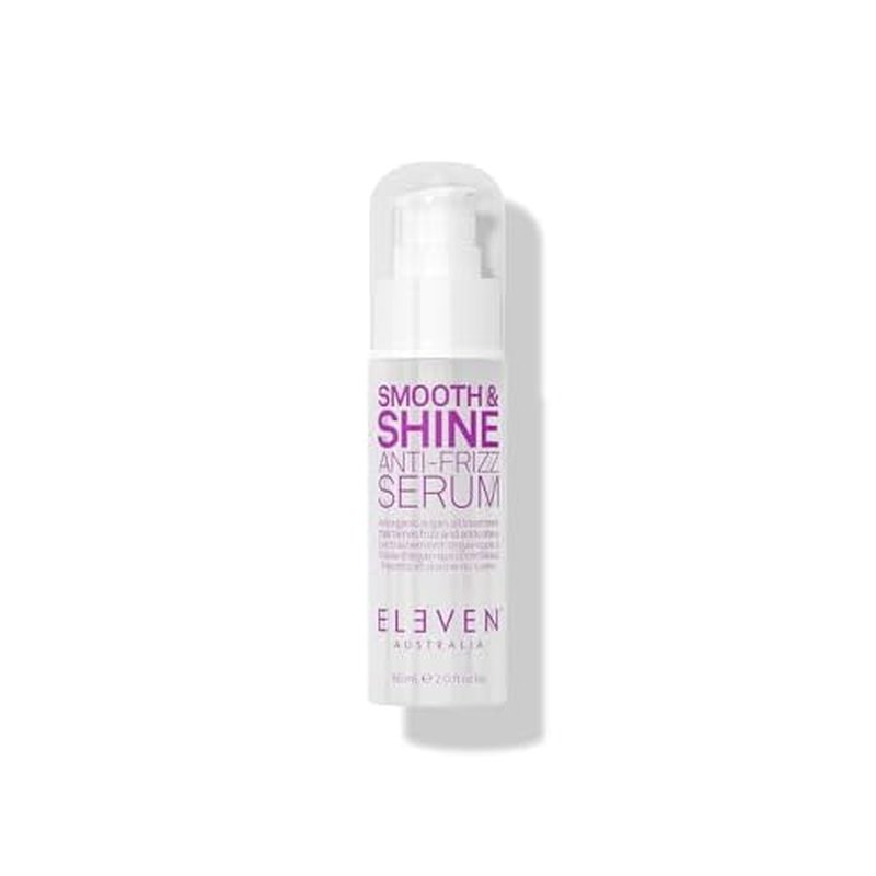 ELEVEN AUSTRALIA Smooth & Shine Anti-Frizz Serum - For Silky Hair, Frizz Control, Adds Shine, Lightweight Formula, Tames Flyaways - 2 Fl Oz