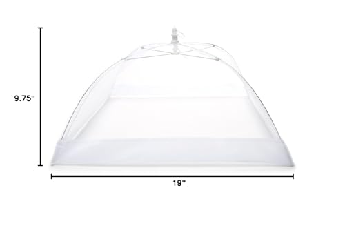 Fox Run Giant Square Food Umbrella, 18" sq, White