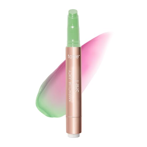 tarte maracuja juicy lip shift ? Hydrating & Volumizing Lip Plumper Gloss Balm, Hyaluronic Acid & Vitamin E, pH-Powered Plumping Lipgloss, High Shine Finish, Vegan & Cruelty Free