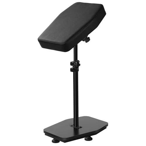 Black Tattoo Armrest Stand Adjustable Height, Professional Design and Sturdy Base