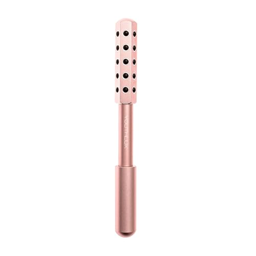 Radiance Roller - Germanium Stone Uplifting Face Beauty Massage Tool/Roller/Wand for Skin Tightening, De-Puffing, Sculpt/Lift, Anti-Aging | Uplift Face Roller, Facial Roller (Rose Gold)