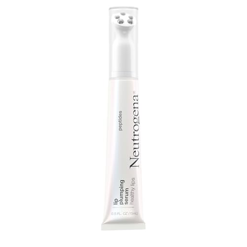 Neutrogena Healthy Lips Plumping Serum, Lip Enhancer with Peptides Nourishes and Promotes the Appearance of Naturally Fuller and Plumper-Looking Lips, 0.5 fl. oz
