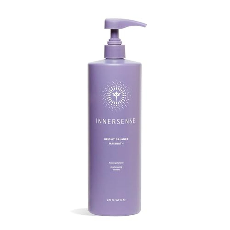 INNERSENSE Organic Beauty - Natural Bright Balance Purple Toning Hairbath | Non-Toxic, Cruelty-Free Haircare (32 fl oz | 946 ml)