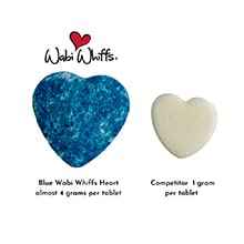 Wabi Whiffs Fizzing Toilet Bombs – Bling | Natural Bathroom Deodorizer | Odor Eliminator Tablets for Freshness & Cleanliness | Eco-Friendly Septic Safe Tablets | 60 Count |