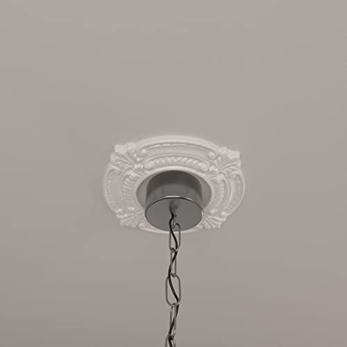 Ekena Millwork CM09BN Benson Ceiling Medallion, 9"OD x 4 1/8"ID x 5/8"P, Primed