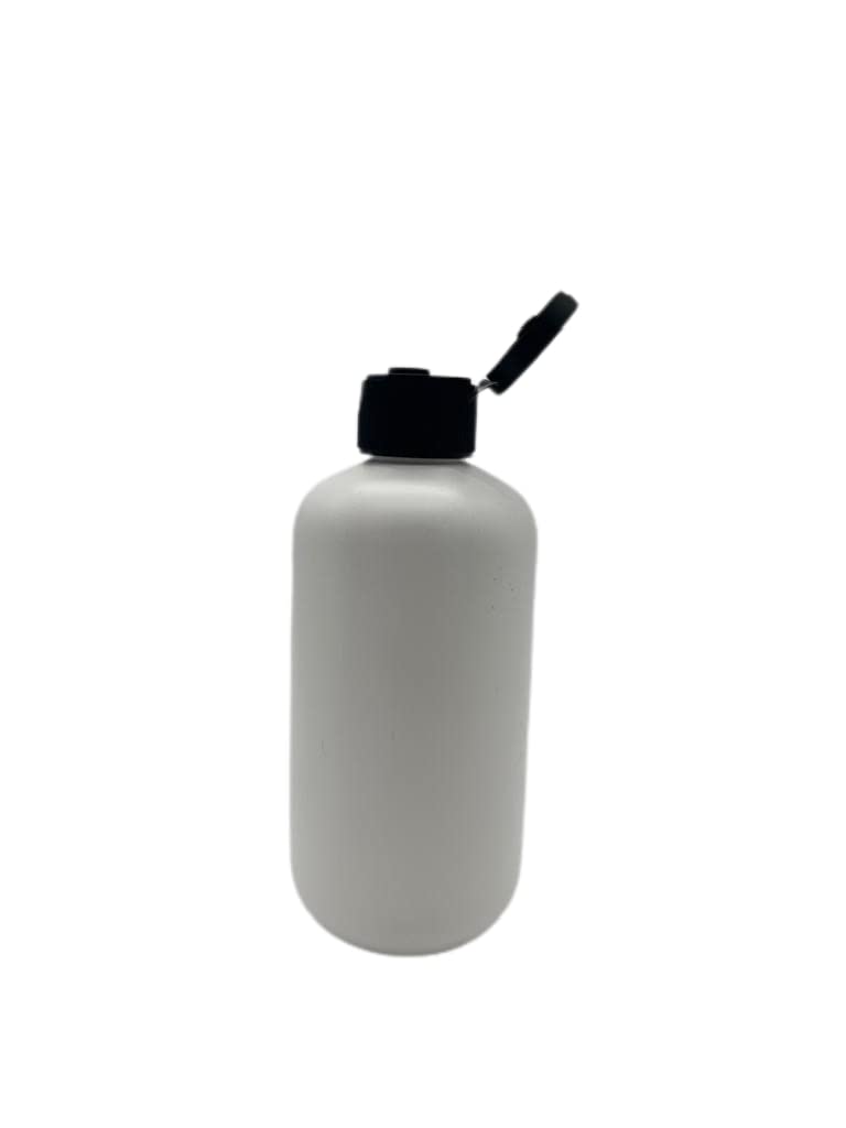 Natural Farms 8 oz White Boston Plastic Bottles -12 Pack Empty Bottle Refillable - BPA Free - Essential Oils - Aromatherapy | Black Flip Top Snap Cap - Made in the USA