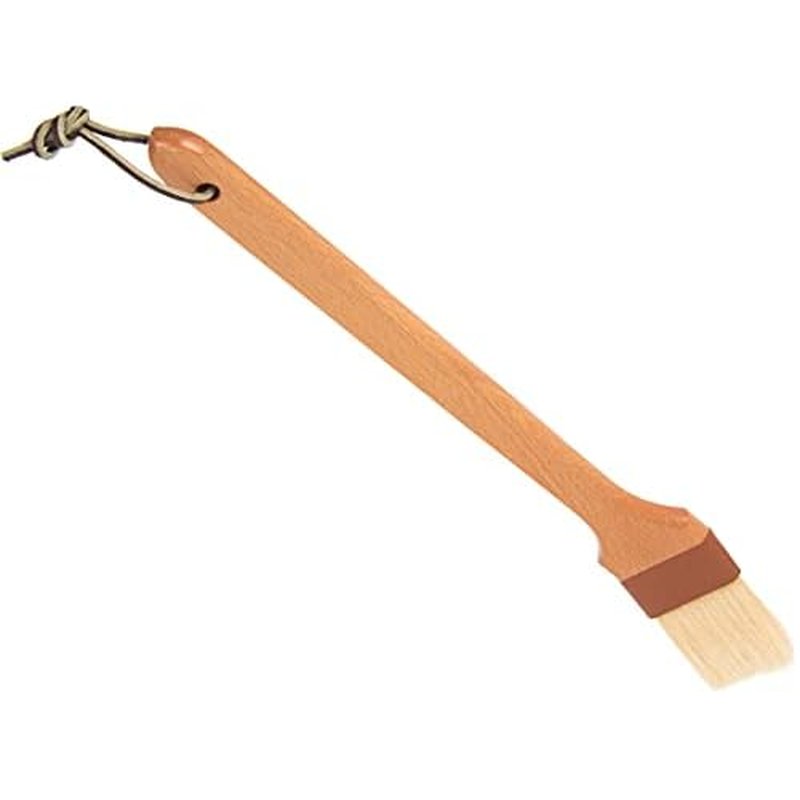 SPARTA 4037000 Boarhair Angled Pastry Brush, Basting Brush With Handle Hole, 2 Inches, Brown, (Pack of 12)