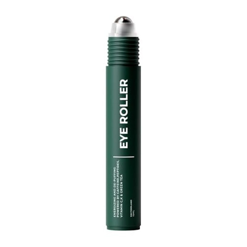 Wolf Project Under Eye Roller - Korean Beauty, with Caffeine, Vitamin C and Peptides - Energizing Serum for Dark Circles and Puffiness, Fine Lines, Wrinkles - Gel-Based Brightening Cream