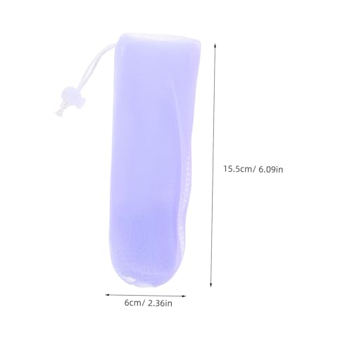 8pcs Soap Bar Bag Thickened Pe Net Pouch for Shampoo Bars Face Cleansers and Exfoliating Gentle Foaming and Quick Drying for Bath and Travel