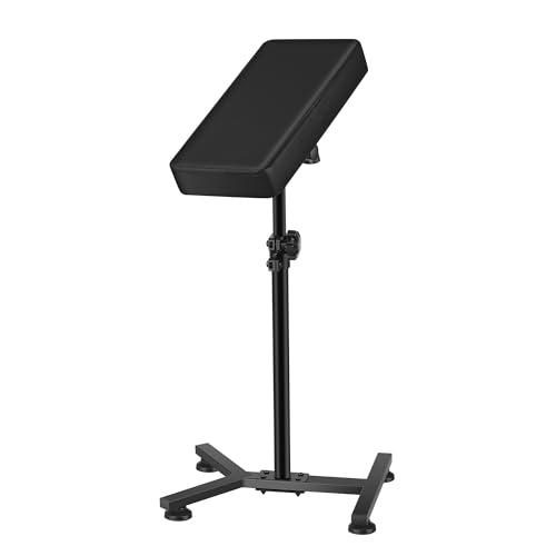 POARMEEY Tattoo Arm Rest Stand, Tattoo Armrest Adjustable Height with Thickened Black Leather Cushion, Portable Arm Rest for Studio