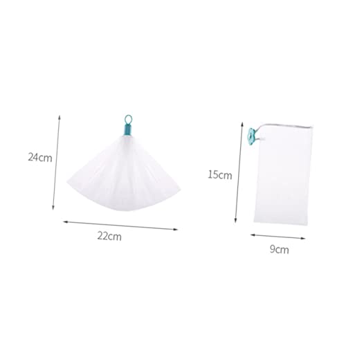 DECHOUS 6Pcs Soap Enhancing Net Pouch Holder for Exfoliating Lathering for Handmade Bath Soaps Wall Mounted Design for Drying Skin Friendly Texture for Daily Skincare