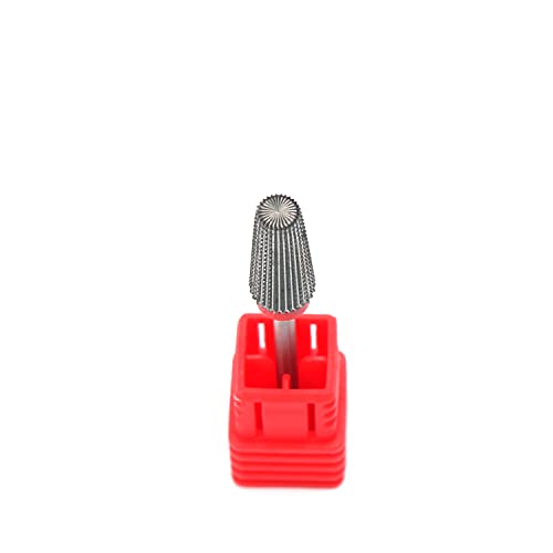 Nail Drill Bits 5 in 1 Carbide Rotary Bit 3/32" Shank Nail Cutter,Left and Right Handed Acrylic or Hard Gel Remover (F)