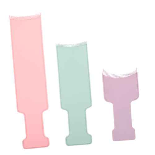 Didiseaon Highlighting Board Set 3pcs Hair Dye Kit Hair Board Stylist Highlighting Board Damage Portable
