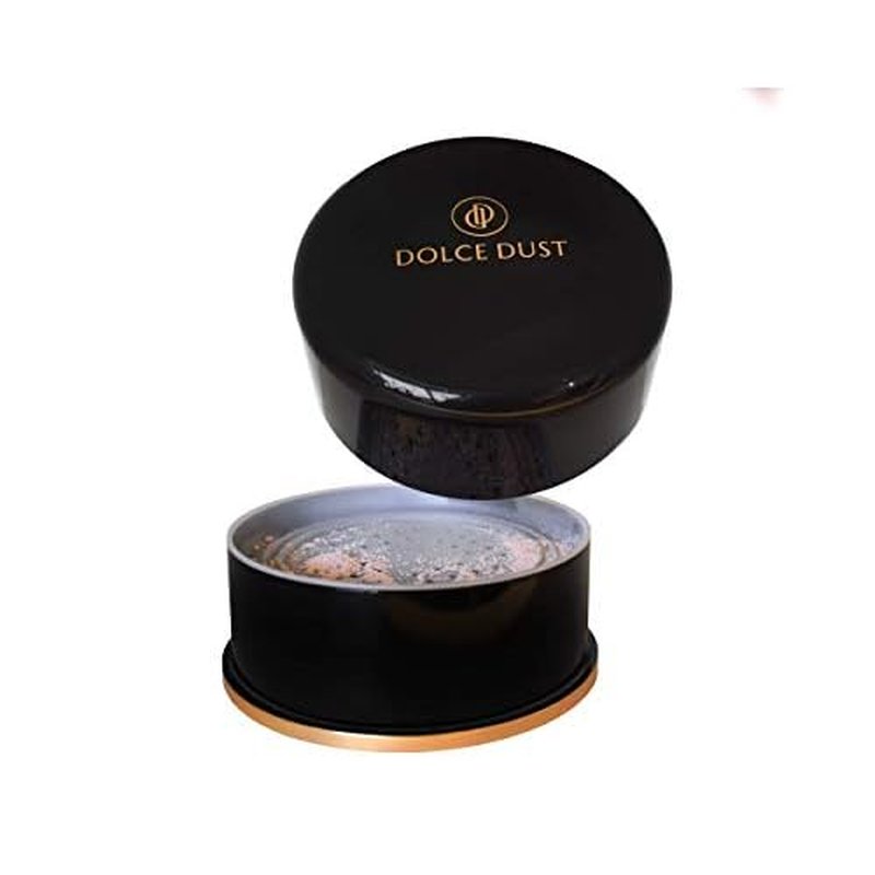 Dolce Dust Powder with Applicator Brush | Remove Stickiness & Finishing Sunless Tan | Skin Hydrated & Smooth Sunless Skin | (Coconut Cream) - 90g (Shimmer)