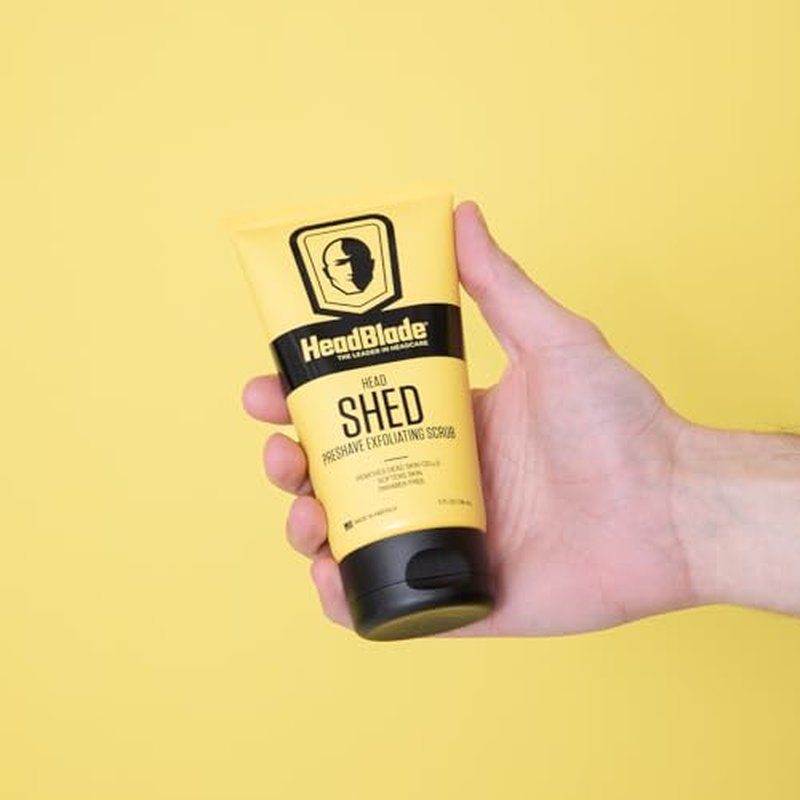 HeadBlade HeadShed Men's Exfoliating Scrub - 5 oz - Face Wash & Cleanser - Removes Dead Skin and Preps for Great Shave