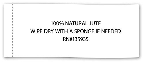 DII Jute Burlap Collection Kitchen Tabletop, Table Runner, 14x72, Double Border Gray