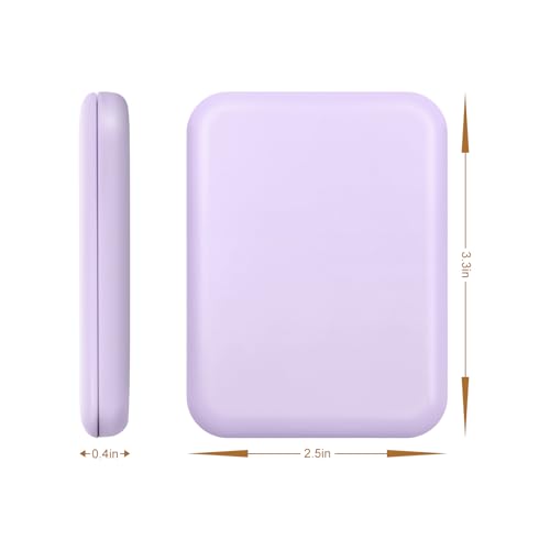 Compact Mirror, 1X/3X Magnification LED Pocket Mirror with Nternal BIattery, Mini Mirror for Purse, Pocket,Travel and Present (Purple)