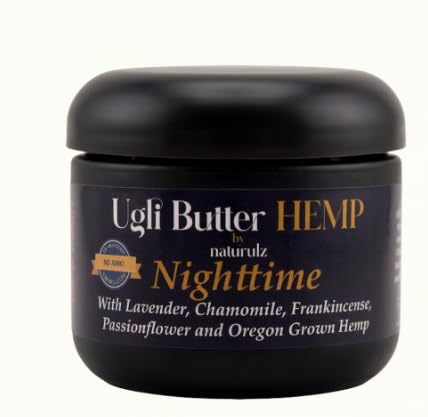 Ugli Butter Hemp Night Cream - Soothing Lavender & Chamomile | 4oz Relaxing Sleep Aid