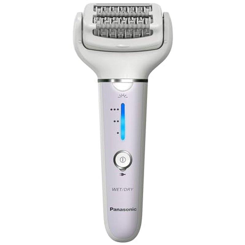 Panasonic Epilator with Gentle Cap, Electric Hair Remover for Home, 3 Speed Settings, Wet Dry, Washable - ES-EY30