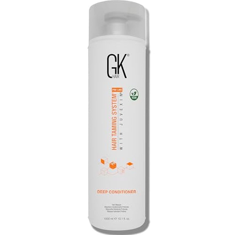 GK HAIR Global Keratin Deep Conditioner Masque (33.8 Fl Oz/1000ml) Intense Hydrating Repair Treatment Mask for Dry Damaged Color Treated Frizzy Hair Restoration Formula with JOJOBA Seed Oils